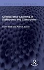 "Collaborative Learning in Staffrooms and Classrooms" von Colin Biott und Patrick Easen, blauer, strukturierter Hintergrund.
