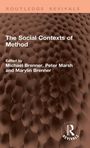 "The Social Contexts of Method" von Michael Brenner, Peter Marsh und Marylin Brenner. Braune, texturierte Oberfläche.