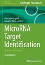 "MicroRNA Target Identification: Methods and Protocols, Second Edition" mit grünen und türkisen grafischen Elementen.