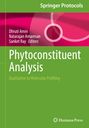 "Springer Protocols", "Editors: Dhruti Amin, Natarajan Amaresan, Sanket Ray", "Phytoconstituent Analysis", Grün und Pink.