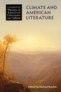 "Climate and American Literature" oben in Großbuchstaben. "Edited by Michael Boyden" unten. Illustration: Sonnenaufgang über eine Schlucht.