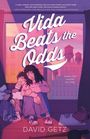 „Vida Beats the Odds“, „Family ties can set you free.“, David Getz. Illustration: Zwei Personen umarmen sich am Fenster.