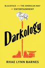"Blackface and the American Way of Entertainment. Darkology. Rhae Lynn Barnes." Illustration: gelber Hintergrund, rote Schuhe.