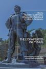 "THE EOKA PERIOD IN CYPRUS" vor einer großen Statue eines Mannes und Adlers, umgeben von Natur.