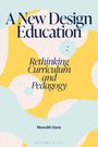 "A New Design Education: Rethinking Curriculum and Pedagogy" von Meredith Davis. Abstraktes Muster in Gelb und Beige.