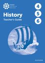 "Oxford International Resources", "History Teacher's Guide", "4 5 6". Illustration eines Wikingerschiffs auf Wellen.