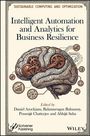 Text: "Intelligent Automation and Analytics for Business Resilience." Illustration: Gehirn mit Zahnrädern und Schaltkreisen.
