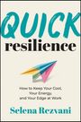 „QUICK resilience“ in großen Buchstaben, darunter ein farbiges Papierflugzeug, der Name Selena Rezvani unten.