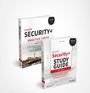 Zwei Bücher: "CompTIA Security+ Practice Tests" und "CompTIA Security+ Study Guide". Beide haben ein Leuchtturmmotiv.