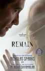 "#1 New York Times Bestseller", "A Supernatural Love Story", "REMAIN". Zwei Gesichter nah beieinander, Hand berührt Glas.