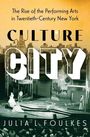 "The Rise of the Performing Arts in Twentieth-Century New York. CULTURE CITY. JULIA L. FOULKES." Bühnenbild mit zwei Figuren.