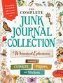 "The Complete Junk Journal Collection: Whimsical Ephemera. A Book of Cutouts, Papers, and Stickers." Collage mit Vintage-Motiven.