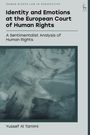 Buchtitel: "Identity and Emotions at the European Court of Human Rights". Darunter grüne abstrakte Kunst.