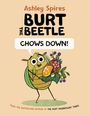 Titel: "Burt the Beetle Chows Down". Illustration: Käfer hält Essen und Blumen.