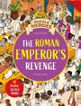 "The Roman Emperor's Revenge" und "10 Puzzle Scenes Inside" auf einem lebhaften, römischen Fest mit Menschen in Togas.