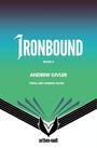 "Ironbound", "Book 4", "Andrew Givler", "Final Art Coming Soon", "aethon·vault". Farbverlauf von lila zu grün mit Logo.