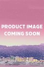 Text: "PRODUCT IMAGE COMING SOON". Illustration einer Stadt vor einem violetten Hügel unter rosa Himmel mit Punkten.