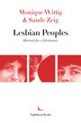 "Monique Wittig & Sande Zeig, Lesbian Peoples: Material for a Dictionary. Nightboat Books. Drei rote Porträtbilder."