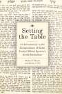 Michael J. Broyde: Setting the Table, Buch