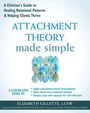 "Attachment Theory made simple": Schritt-für-Schritt-Anleitung zur Bindungstheorie. Illustration mit blauen Blättern.