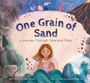 "One Grain of Sand: A Journey Through Time and Tides," zeigt ein Kind, umgeben von Natur, Meereswellen und einem Vulkan.