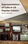 "Representations of Cults in US Popular Culture" von Lauren E. Shoemaker. Alte Fernseher auf einem Feld, einige zeigen Rauschen.