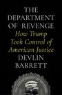 "The Department of Revenge: How Trump Took Control of American Justice" von Devlin Barrett. Eine graue Münze mit einem Kopfprofil.