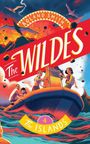 "The Wildes" in großer Schrift, darunter "4 The Islands". Menschen in einem Boot vor einem Vulkanausbruch, umgeben von Wasser.