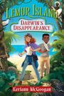 „Lemur Island: Darwin's Disappearance“ von Keriann McGoogan. Zwei Kinder in Dschungellandschaft, Lemuren und Schlangen umgeben sie.