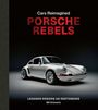 Text: "Cars Reimagined PORSCHE REBELS. LEGENDS REBORN AS RESTOMODS. Bill Schwartz." Bild eines silbernen Porsche.