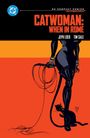 "CATWOMAN: WHEN IN ROME" ist der Titel, daneben Namen "Jeph Loeb" und "Tim Sale". Eine schwarze Silhouette mit Peitsche und Katze.