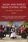 "Music and Dances from Central Nepal", "The Works of Subi Shah", "Volume 1". Menschen in traditioneller Kleidung tanzen im Freien.