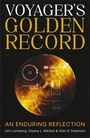 Text: "VOYAGER'S GOLDEN RECORD: AN ENDURING REFLECTION". Jon Lomberg, Deana L Weibel & Glen E Swanson. Bild einer goldenen Schallplatte.