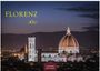 Text: "FLORENZ 2027" und "CASARES EDITION". Die beleuchtete Domkuppel und der Giottoturm, umrahmt von einer Abenddämmerung.