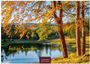 Text: "Indian Summer", "2024", "CASARES EDITION". Herbstszene mit Bäumen und See, orange Blätter und Sonnenlicht.