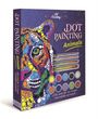 „DOT PAINTING Animals“ steht in großen Buchstaben auf einer farbenfrohen Verpackung mit Tiermotiv.