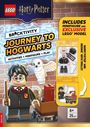 "Brick Activity: Journey to Hogwarts. Includes Minifigure. Harry Potter und Hedwig mit Kofferwagen. Für 6+, 25 Teile."