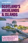 „Scotland’s Highlands & Islands“ steht groß geschrieben. Darunter ein Schloss auf einer kleinen Insel, umgeben von Wasser.
