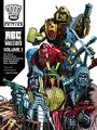 "2000 AD Definitive Edition, ABC Warriors Vol. 1, Pat Mills et al. Illustration von sieben futuristischen Robotern, bewaffnet."