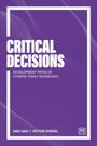 "CRITICAL DECISIONS: DEVELOPMENT PATHS OF CHINESE FAMILY BUSINESSES" von Hao Gao und Victor Zheng. Lila Hintergrund.