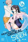 „The Mortifying Ordeal of Being Seen“, Band 4. Illustration: Junge und Mädchen mit Schwimmreifen.