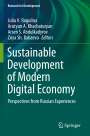 : Sustainable Development of Modern Digital Economy, Buch