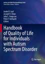 : Handbook of Quality of Life for Individuals with Autism Spectrum Disorder, Buch