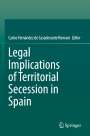 : Legal Implications of Territorial Secession in Spain, Buch