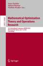 : Mathematical Optimization Theory and Operations Research, Buch