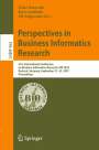 : Perspectives in Business Informatics Research, Buch
