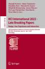 : HCI International 2022 - Late Breaking Papers. Design, User Experience and Interaction, Buch