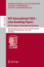 : HCI International 2022 ¿ Late Breaking Papers: HCI for Today's Community and Economy, Buch