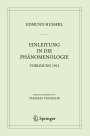Edmund Husserl: Einleitung in die Phänomenologie, Buch