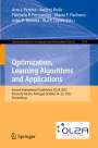 : Optimization, Learning Algorithms and Applications, Buch